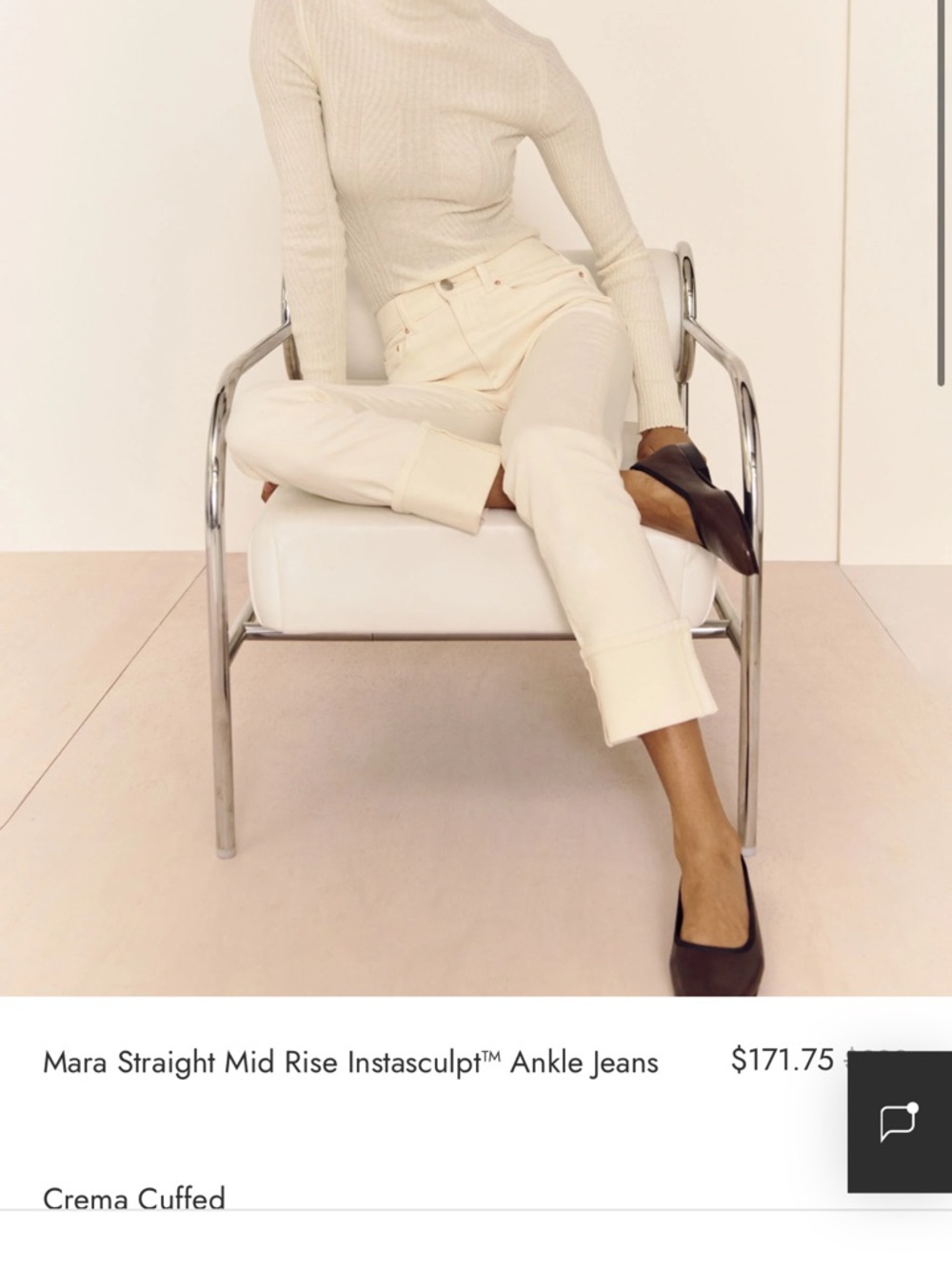 DL 1961 Mara Straight Mid-Rise Instasculpt Ankle Jeans